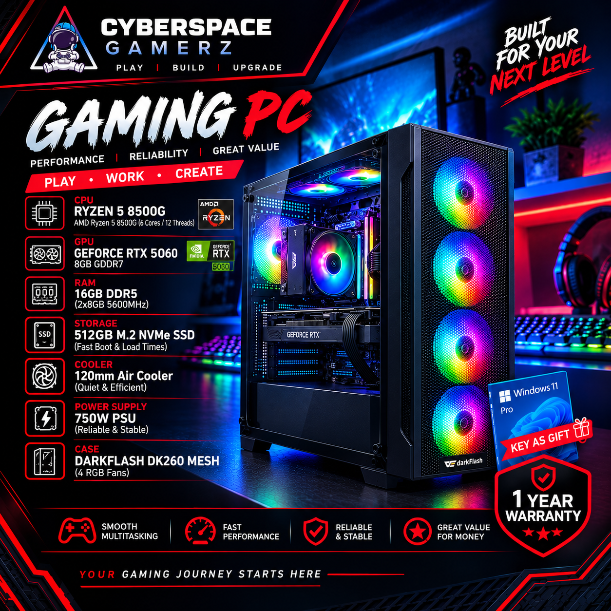 جهاز ألعاب 3 - أفضل قيمة لجهاز كمبيوتر باللون الأسود