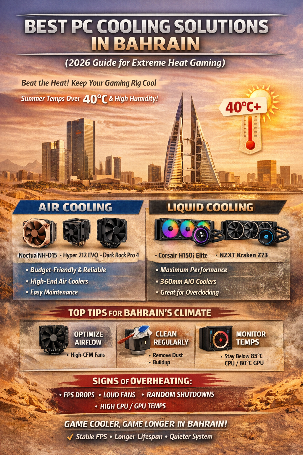 Best PC Cooling Solutions in Bahrain (2026 Guide)