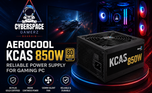 Aerocool KCAS 850W Gold Reliable Power Supply for Gaming PC - Cyberspace Gamerz